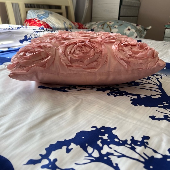Pink Rose Throw Pillow - Picture 8 of 14